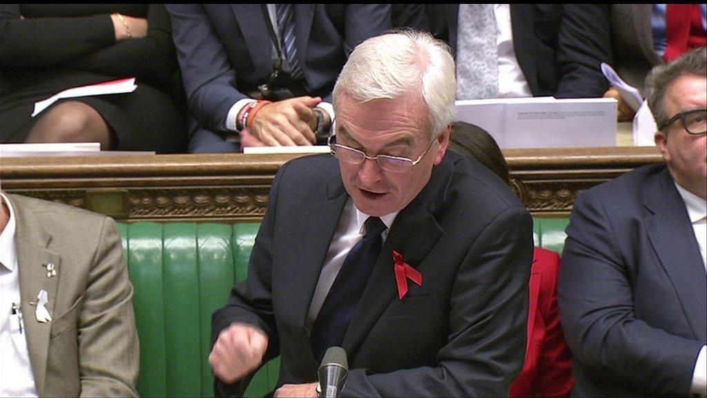 Shadow chancellor John McDonnell