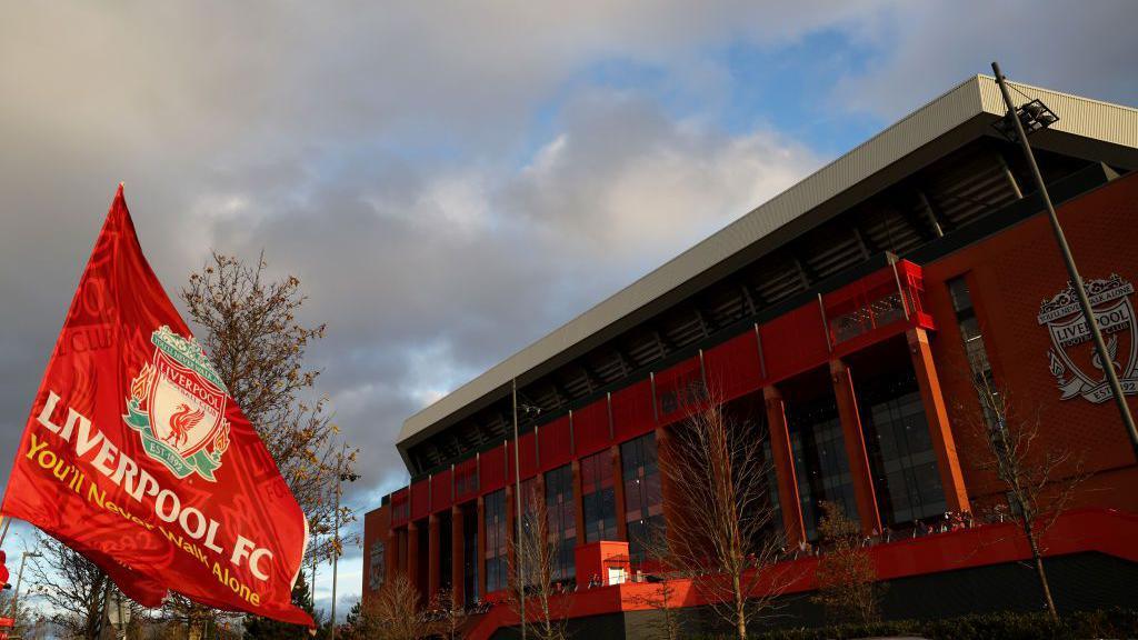 A general external shot of Anfield