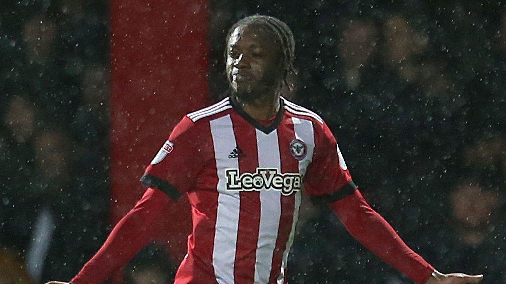 Brentford goalscorer Romaine Sawyers