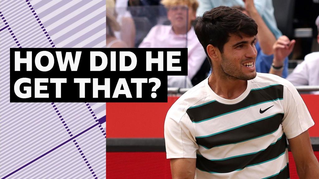 'Are you kidding?!' - Alcaraz scrambles to win point