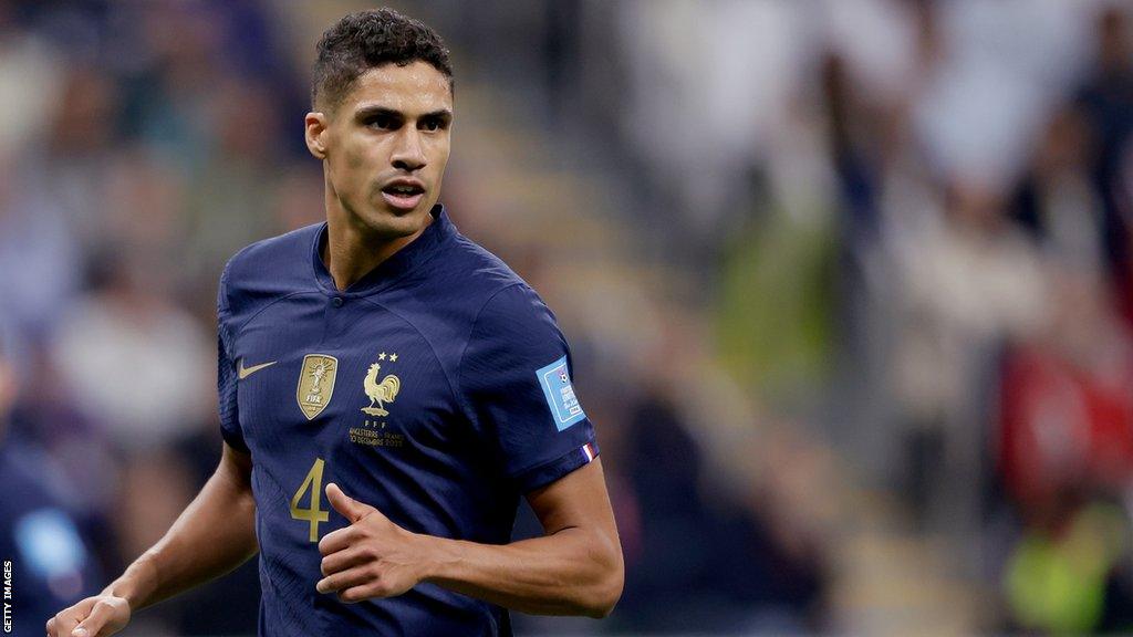 Raphael Varane playing for France