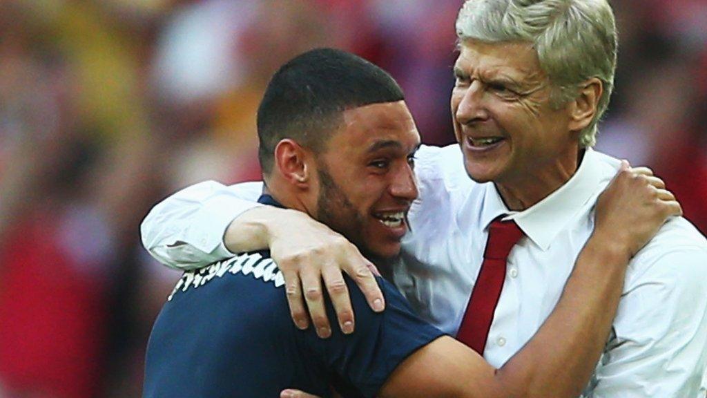 Alex Oxlade-Chamberlain and Arsene Wenger