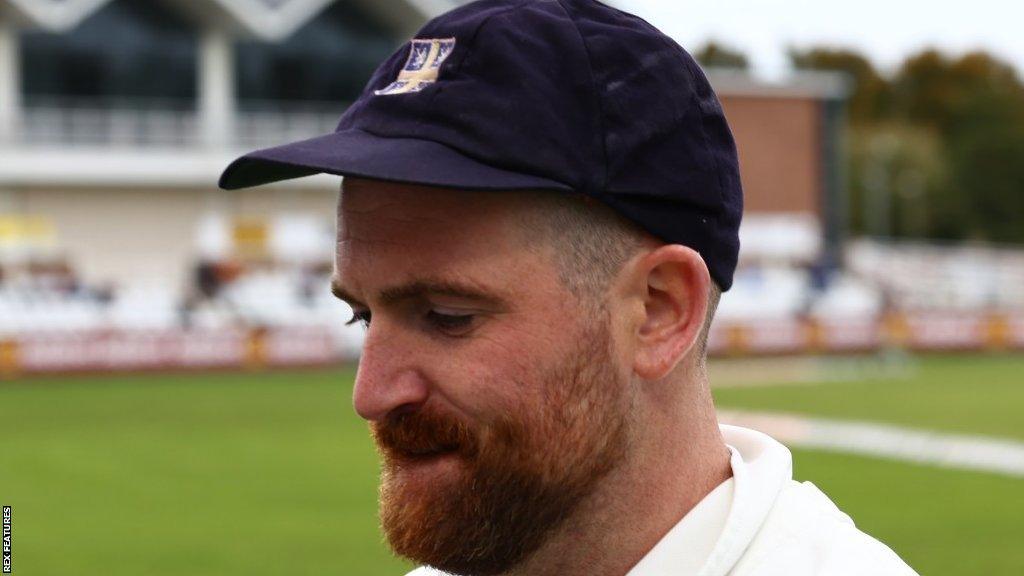 Durham's Ben Raine fell for 93 - just 10 short of his career best