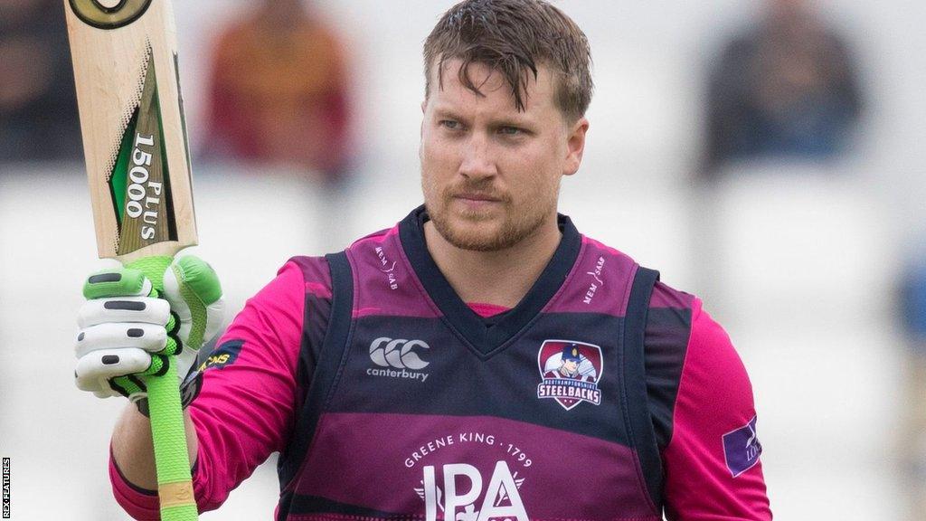 Josh Cobb playing for Northants Steelbacks