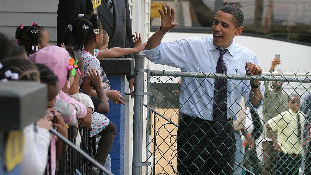 Obama campaigning in Philadelphia