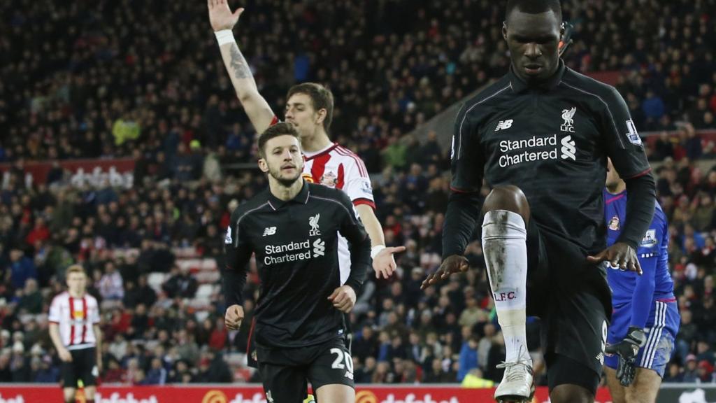 Christian Benteke celebrates