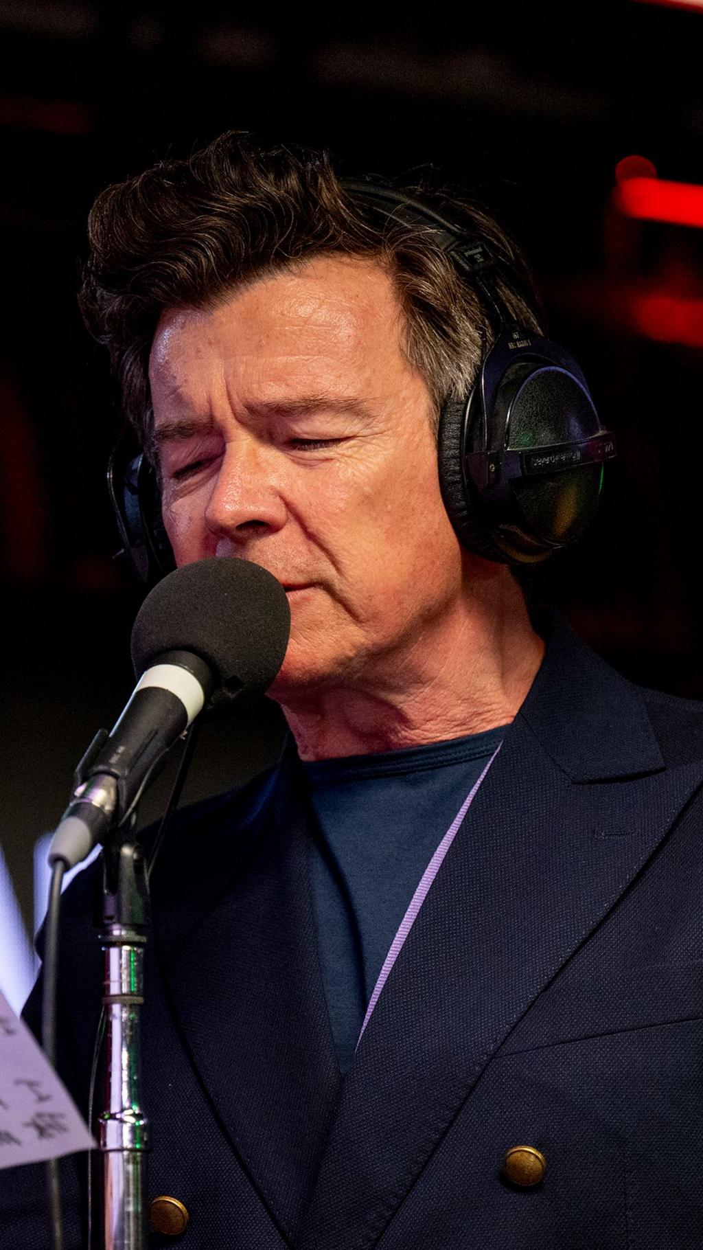 Rick Astley makes a special appearance in the Live Lounge with The Blossoms