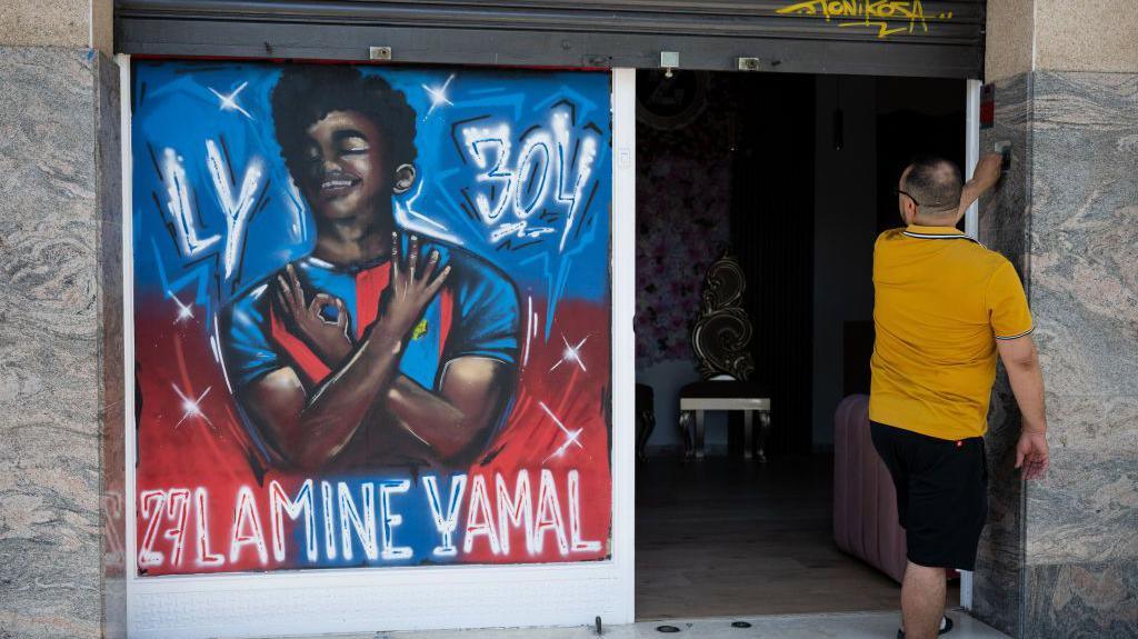 Lamine Yamal mural