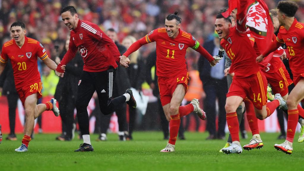 Wales celebrate