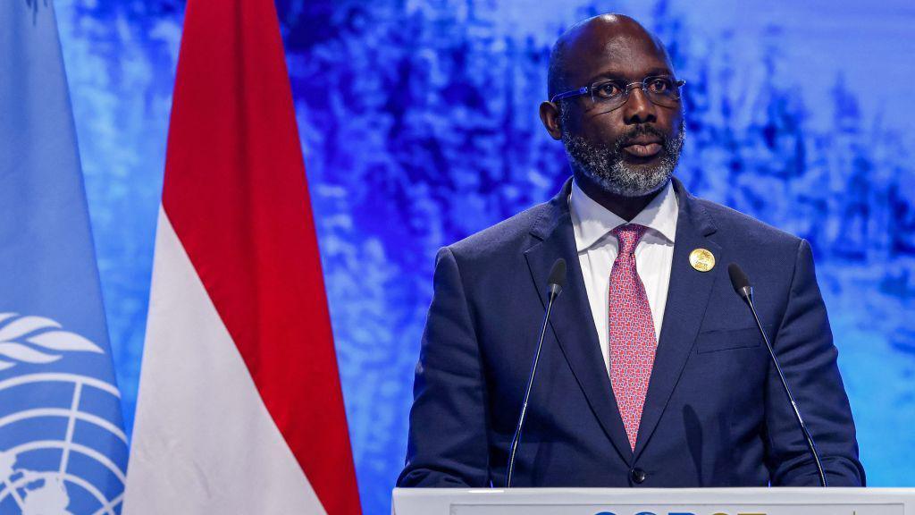 George Weah, as Liberia president