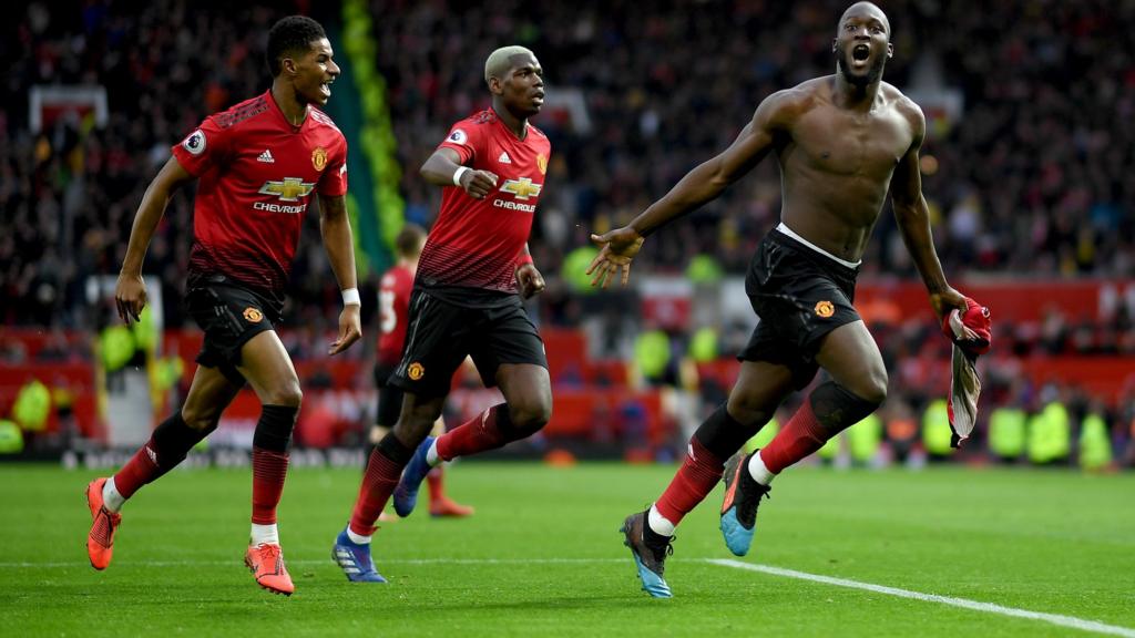 Manchester United celebrate