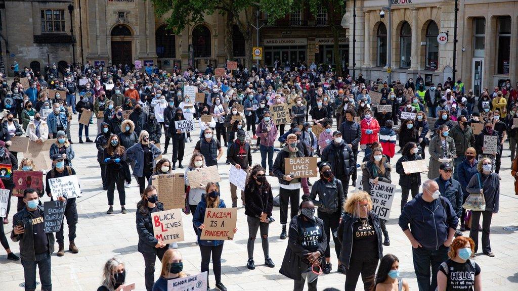 Black Lives Matter protest in Peterborough