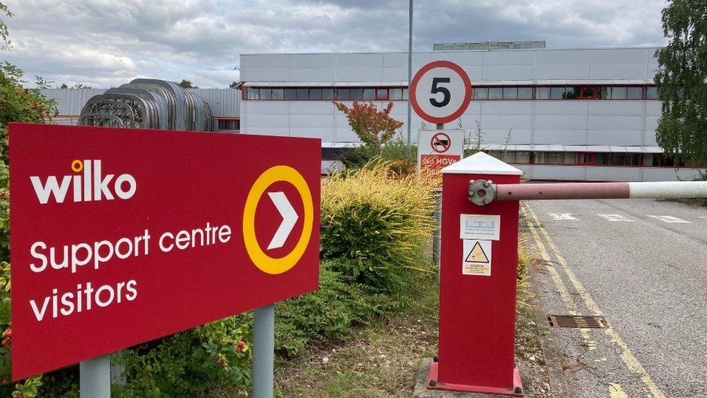 Wilko head office at Worksop in Nottinghamshire