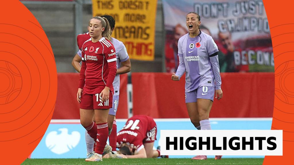 Brighton deny Liverpool first WSL win with stoppage-time equaliser