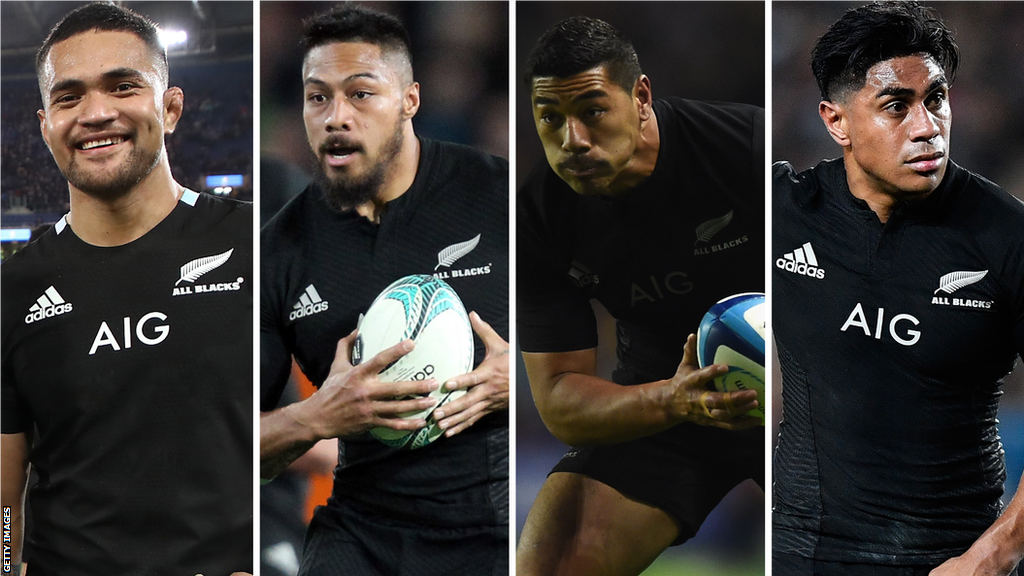 George Moala, Vaea Fifita, Malakai Fekitoa and Charles Piutau