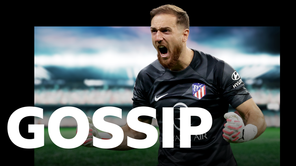 Atletico Madrid goalkeeper Jan Oblak and gossip logo