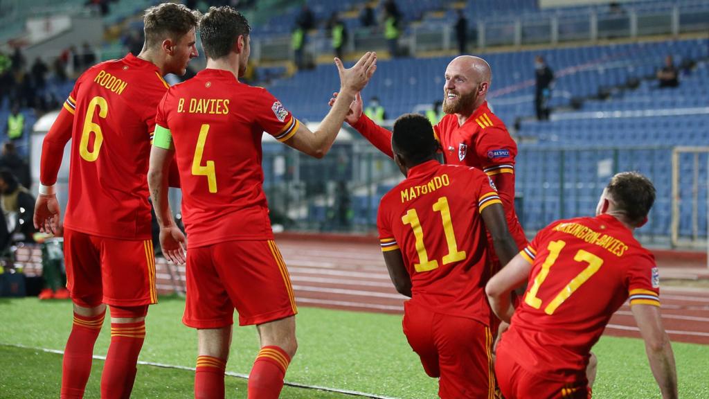 Wales celebrate