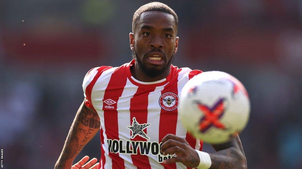 Ivan Toney in action for Brentford in the Premier League