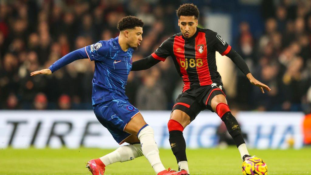 James Hill in action for Bournemouth