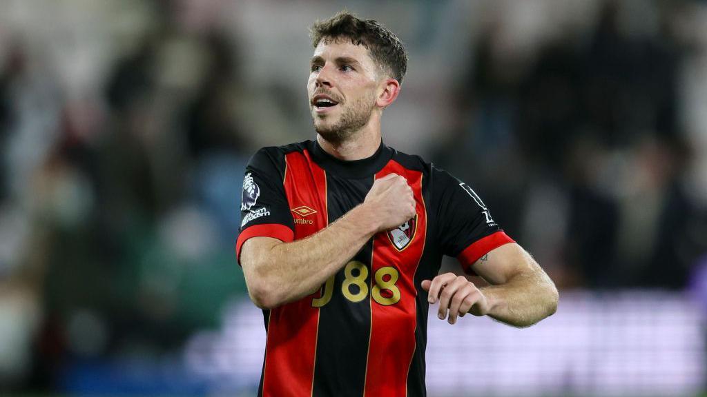 Ryan Christie celebrates scoring Bournemouth's opening goal versus Arsenal