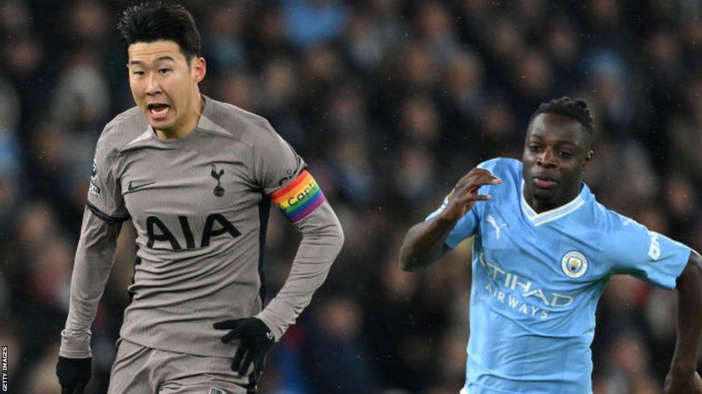 Son Heung-min and Jeremy Doku