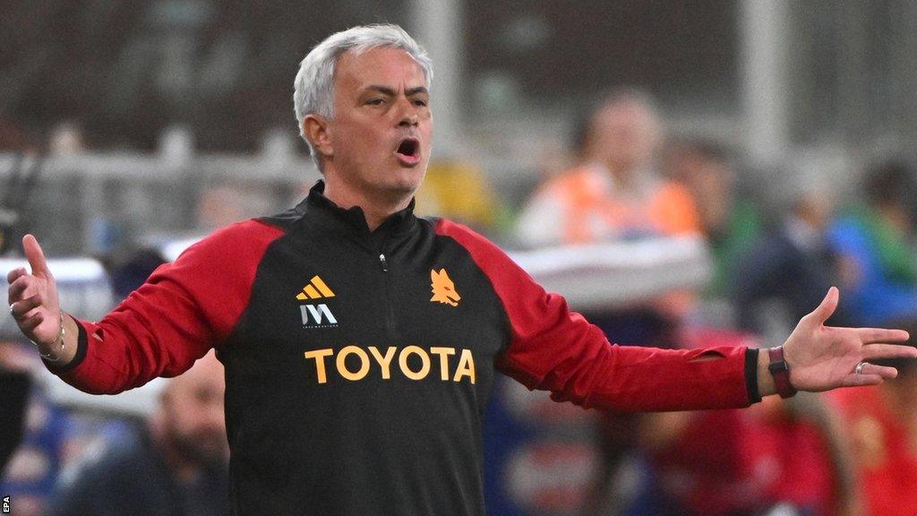 Roma manager Jose Mourinho