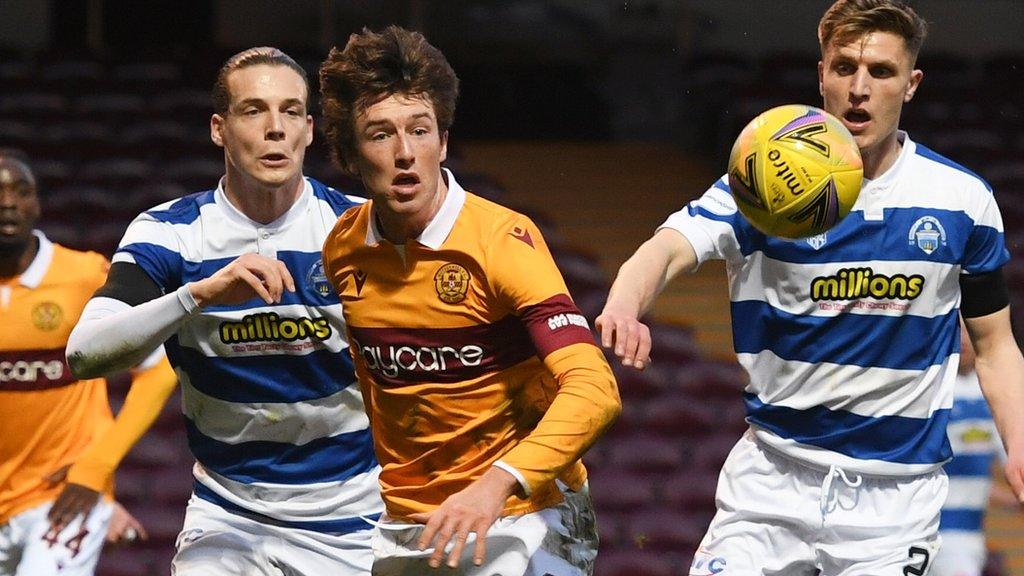 Motherwell v Morton at Fir Park in 2021