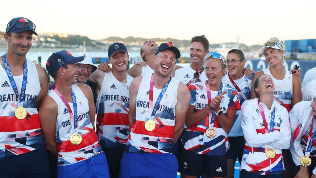 Team GB's sailing team at Tokyo Olympics