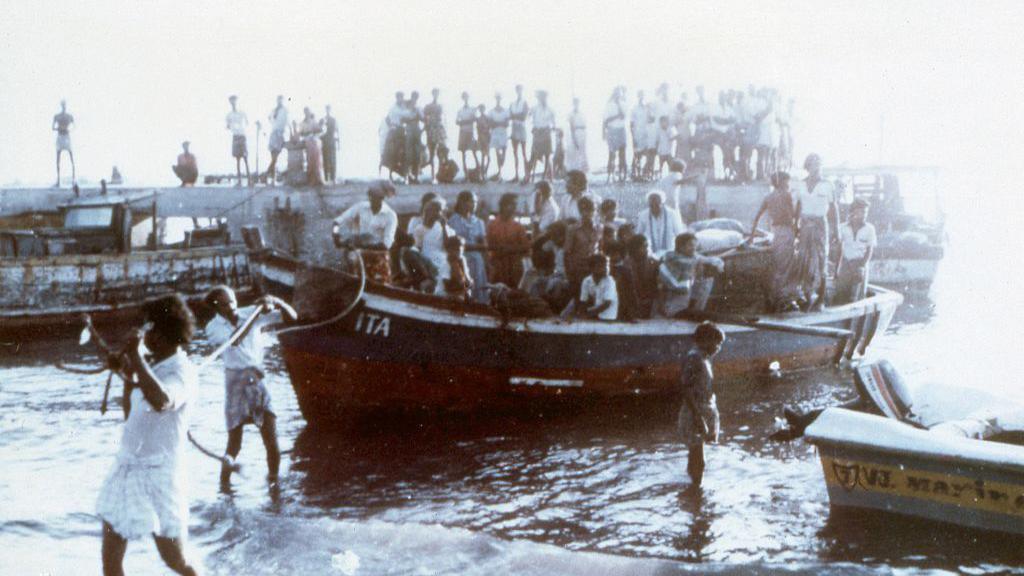 SOUTH INDIA - 1985: Sri Lankan Civil War - Tamil refugees who reached South India by boats in January and February 1985. (Photo by Laski Diffusion/Getty Images)
