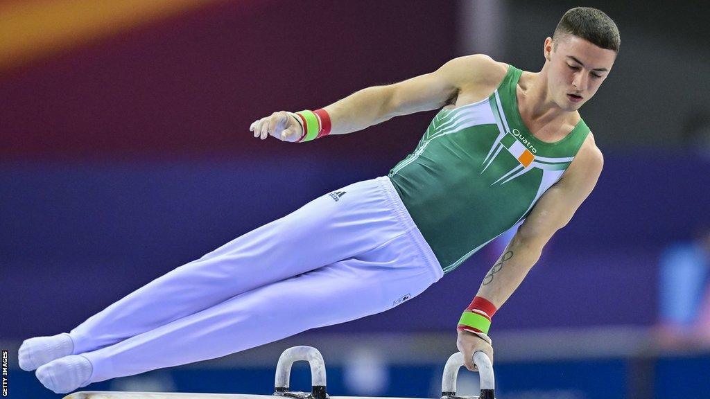 Rhys McClenaghan won his second silver medal in as many weeks in Azerbaijan