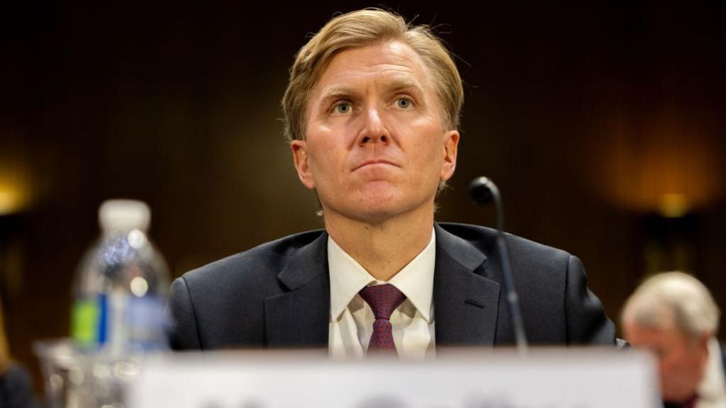 Elbridge Colby at his senate confirmation hearing