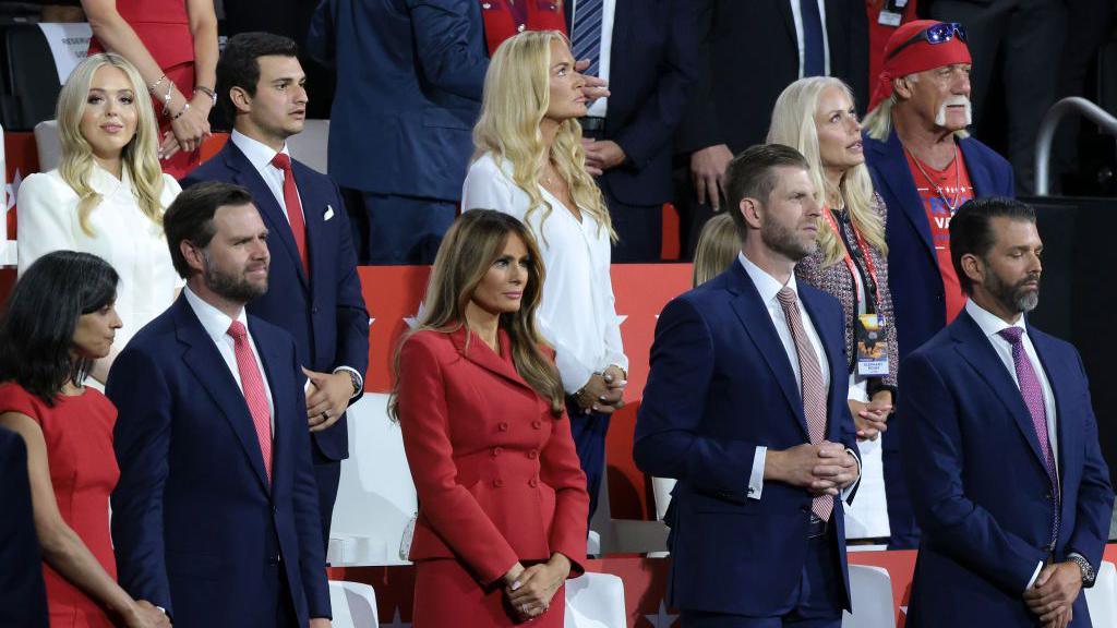 Melania Trump in the VIP family box at the RNC 