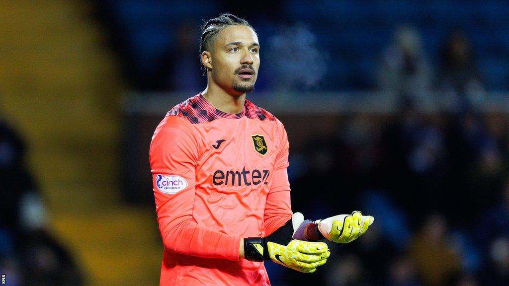 Livingston goalkeeper Shamal George