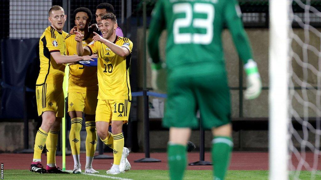 Dion Charles scored his first two Northern Ireland goals