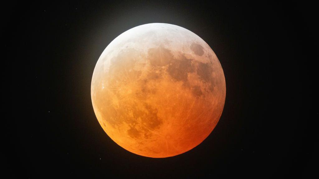 Blood Worm Moon in Austin, Texas in March 2025.