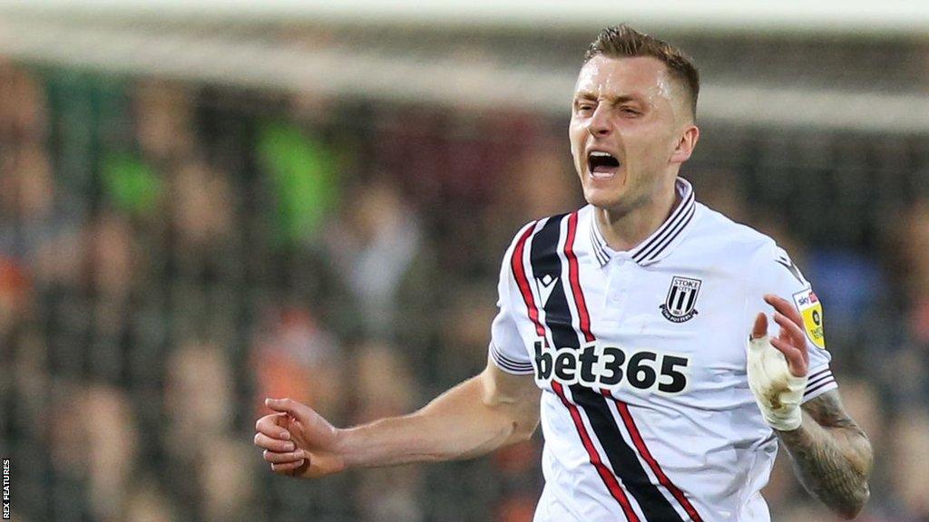 Ben Wilmot in action for Stoke City