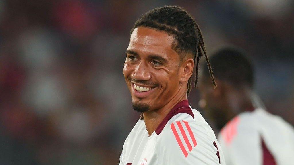 Chris Smalling smiles