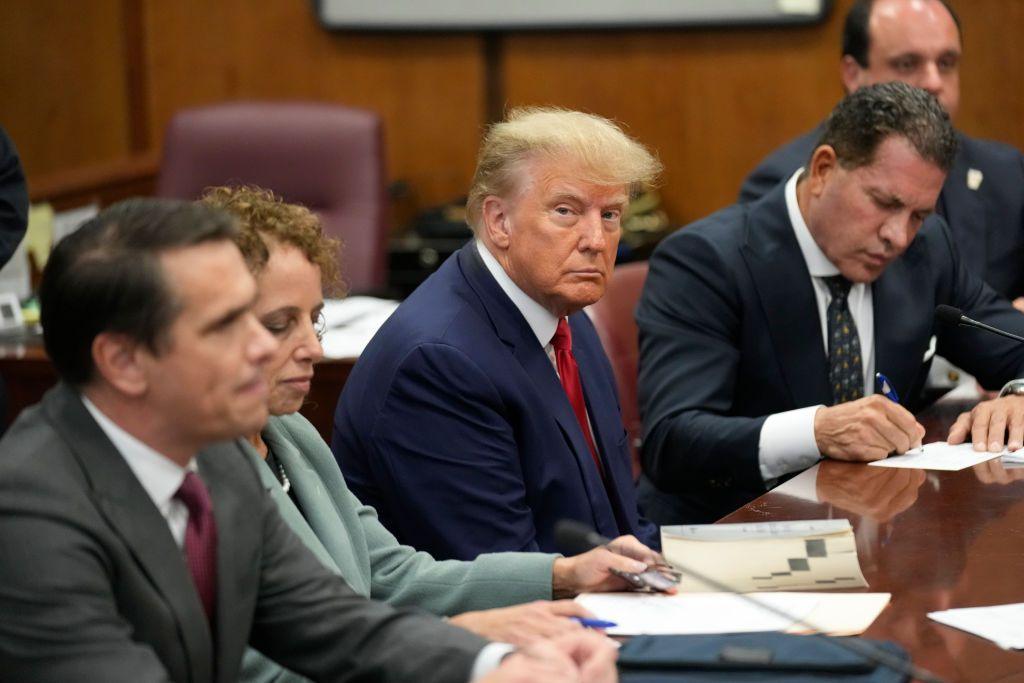 Donald Trump in court 