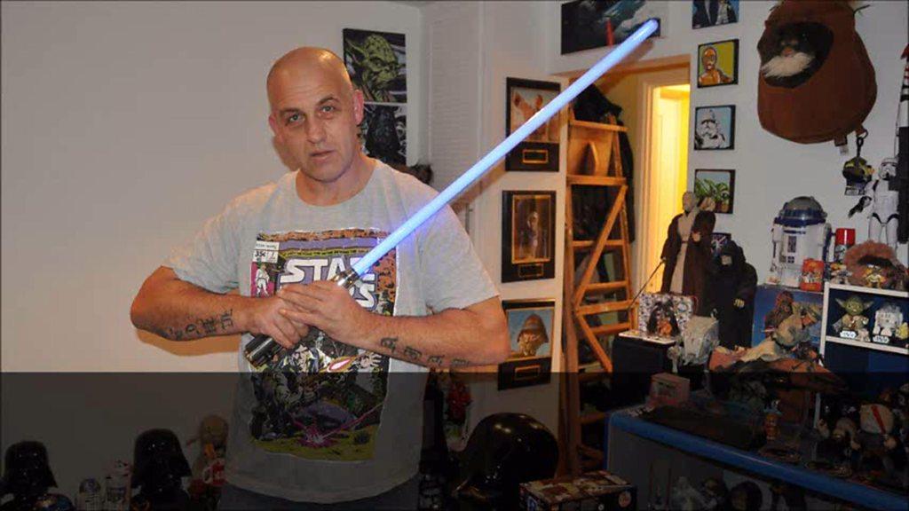 Jason Buxton with his Star Wars collection