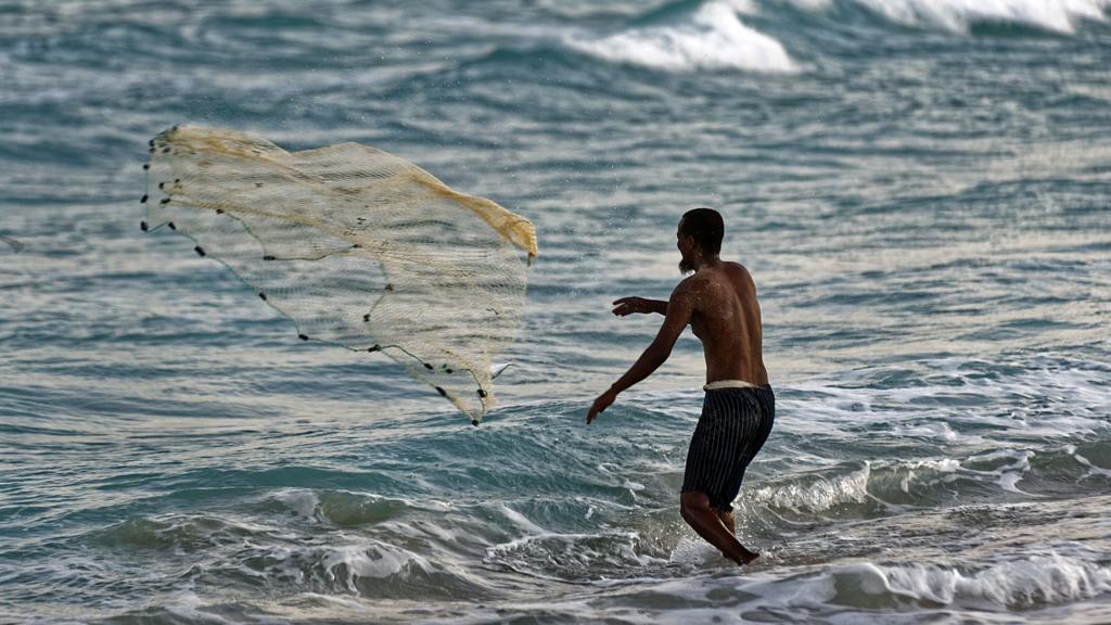 A fisherman in Somalia