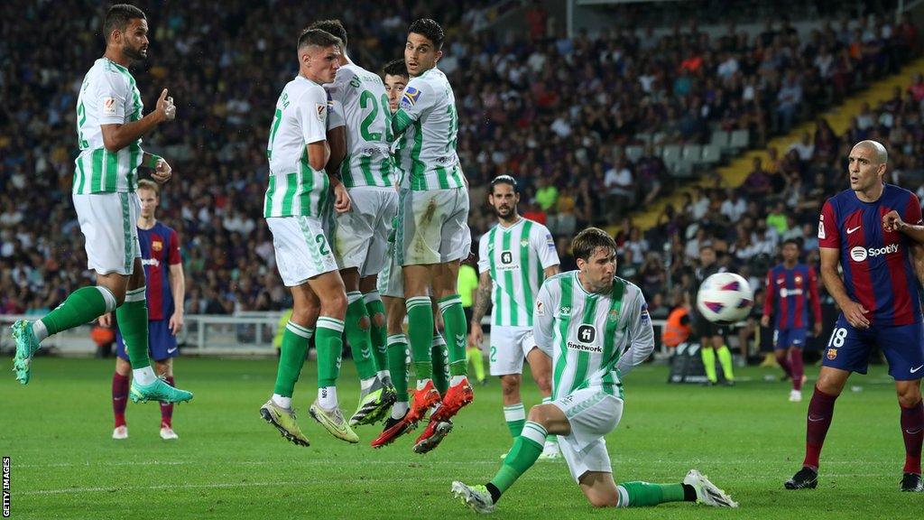 Real Betis lost to Barcelona