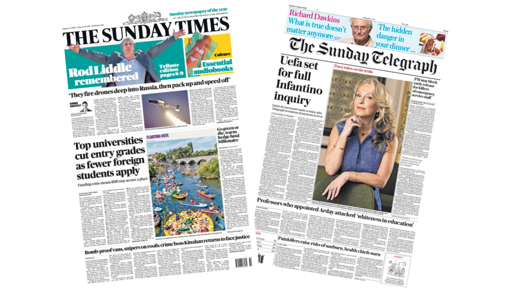 The Papers: 'Top universities cut entry grades' and 'Uefa set for Infantino inquiry'