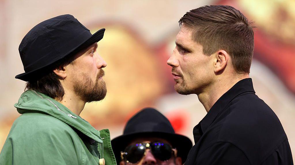 Oleksandr Usyk faces off with Rico Verhoeven