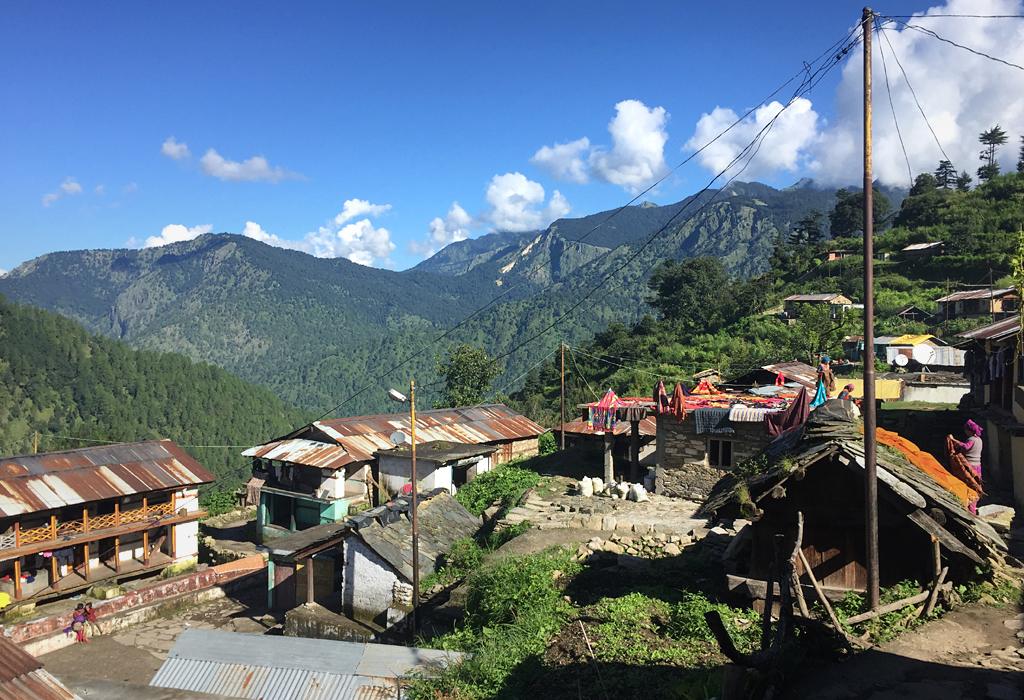 Rooftops in Syaba on a sunny morning