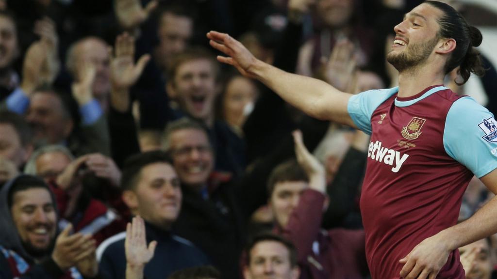 Andy Carroll celebrates