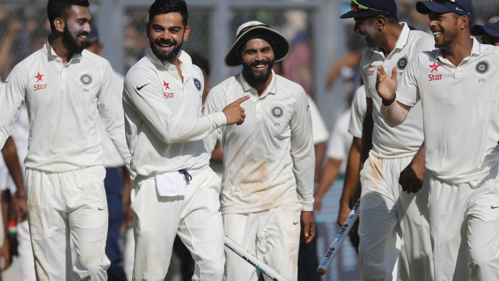 India's players celebrate