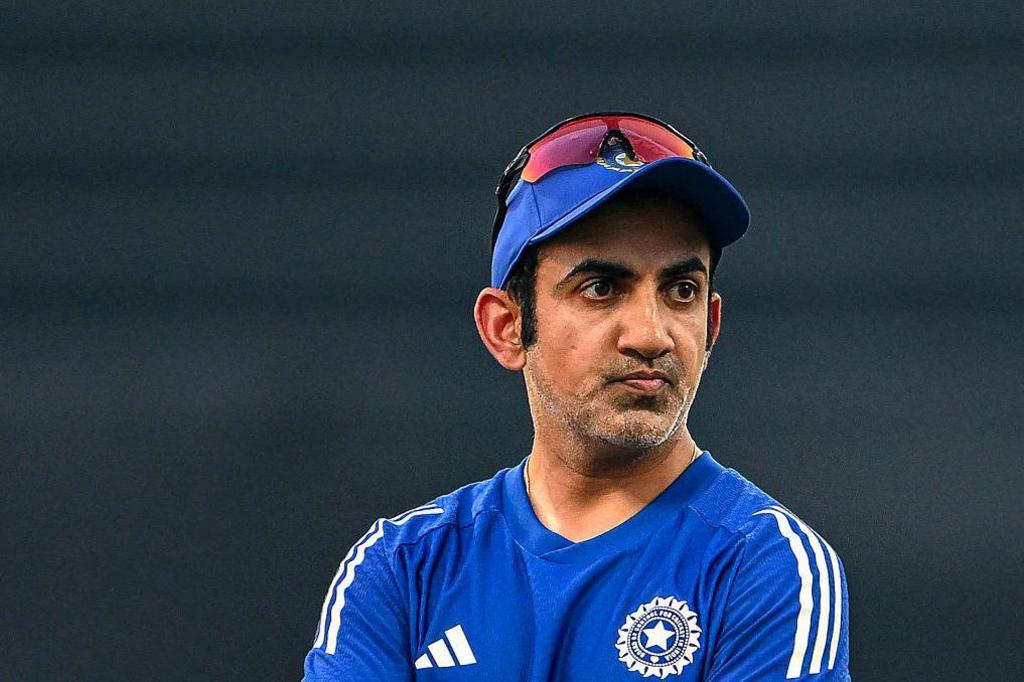 India's head coach Gautam Gambhir is pictured before the start of the Asia Cup 2025 Twenty20 international cricket match between India and Oman at the Sheikh Zayed Cricket Stadium in Abu Dhabi on September 19, 2025. (Photo by SAJJAD HUSSAIN/AFP via Getty Images)