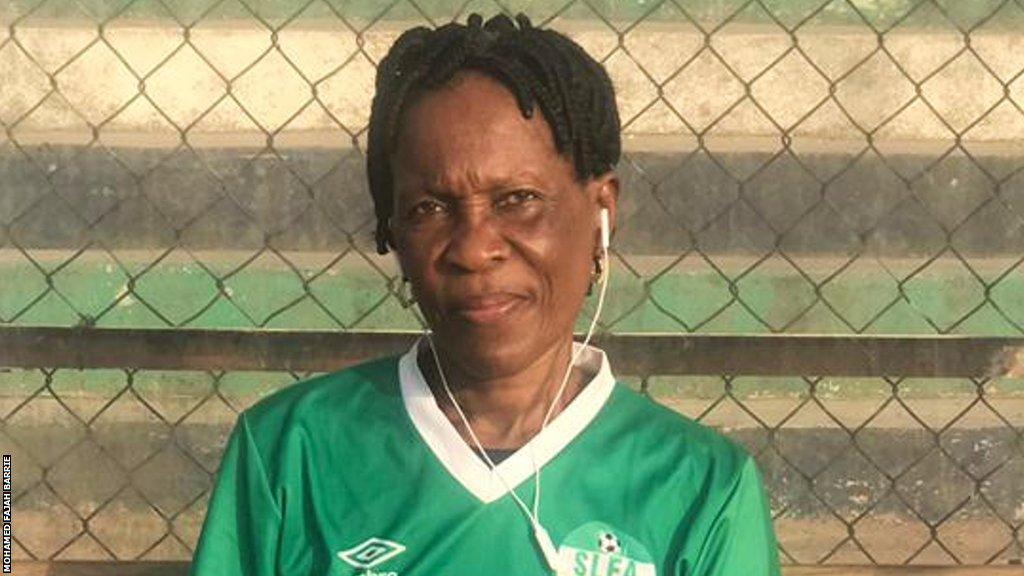 Victoria Conteh, a football coach in Sierra Leone