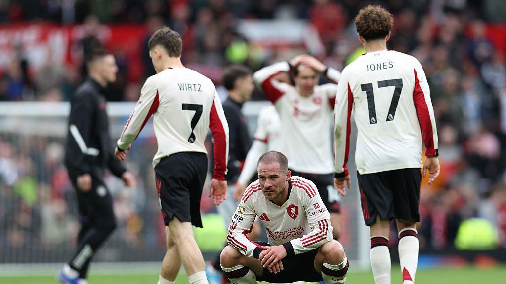 Alexis Mac Allister reacts after the defeat