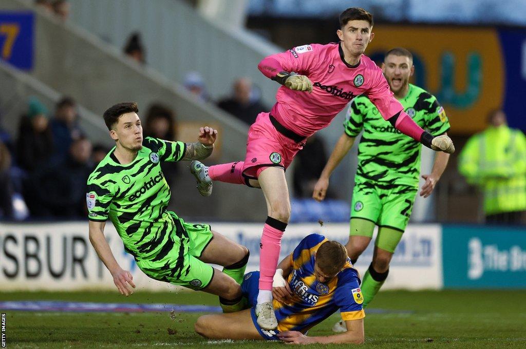 Ross Doohan in action for Forest Green Rovers